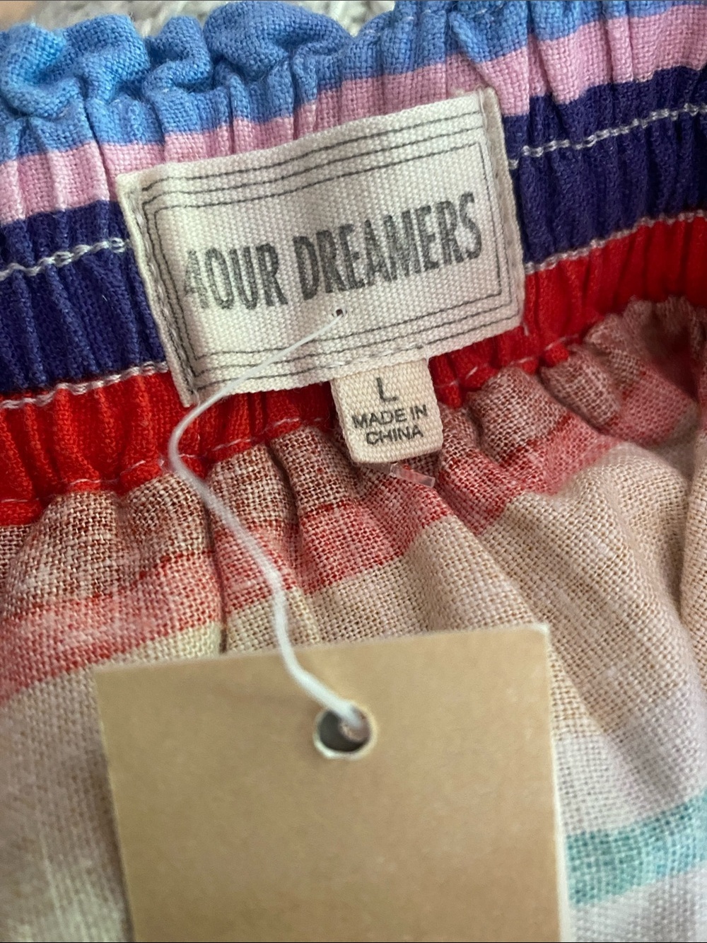 Dreamers Multicolor Striped Elastic-Waist dress 🆕 - Picture 5 of 10